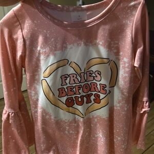 Charming Pink Long Sleeve Kids Tee